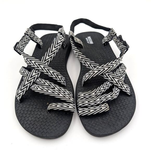 Chaco Z2 Classic Sport Sandal Women's Black Cream Chevron Size US8 EU39 - Picture 2 of 10